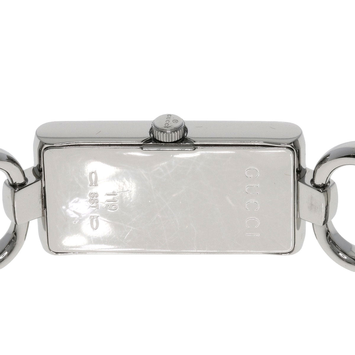 GUCCI Square face Watches YA119 Stainless Steel/Stainless Steel Ladies