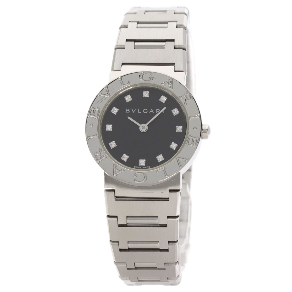 BVLGARI BVLGARI BVLGARI 12P Diamond Watches BB26SS/12 Stainless Steel/Stainless Steel Ladies