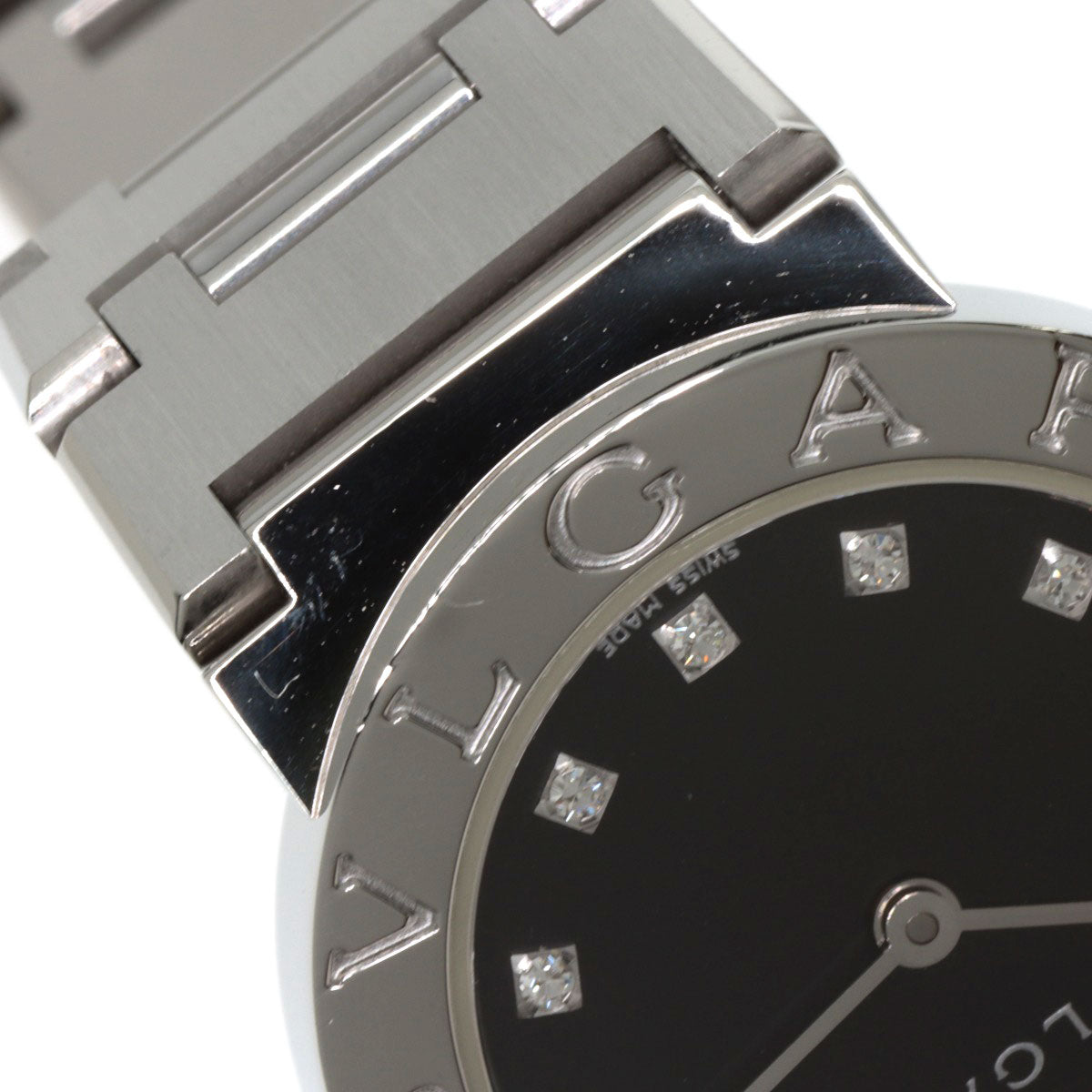 BVLGARI BVLGARI BVLGARI 12P Diamond Watches BB26SS/12 Stainless Steel/Stainless Steel Ladies