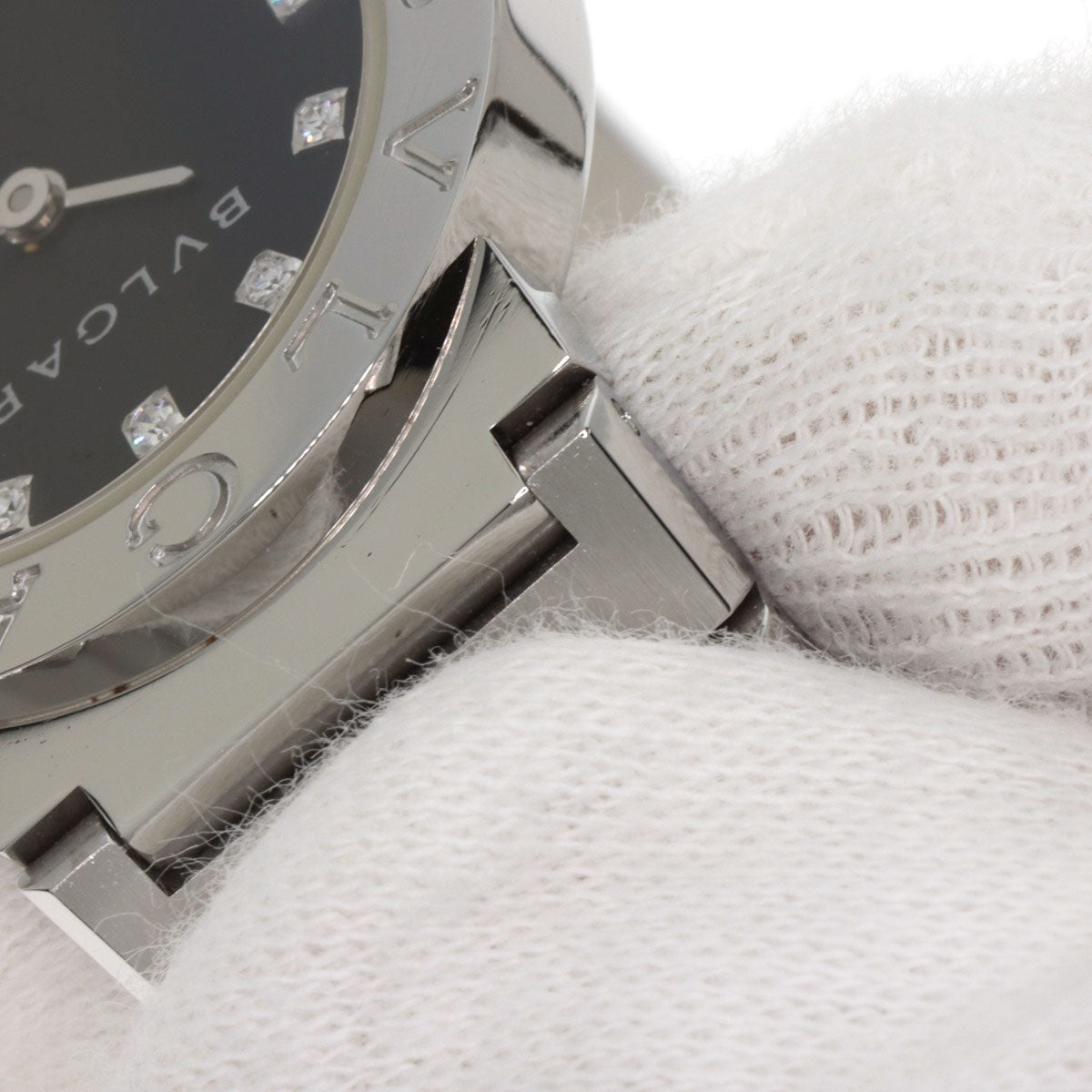 BVLGARI BVLGARI BVLGARI 12P Diamond Watches BB26SS/12 Stainless Steel/Stainless Steel Ladies