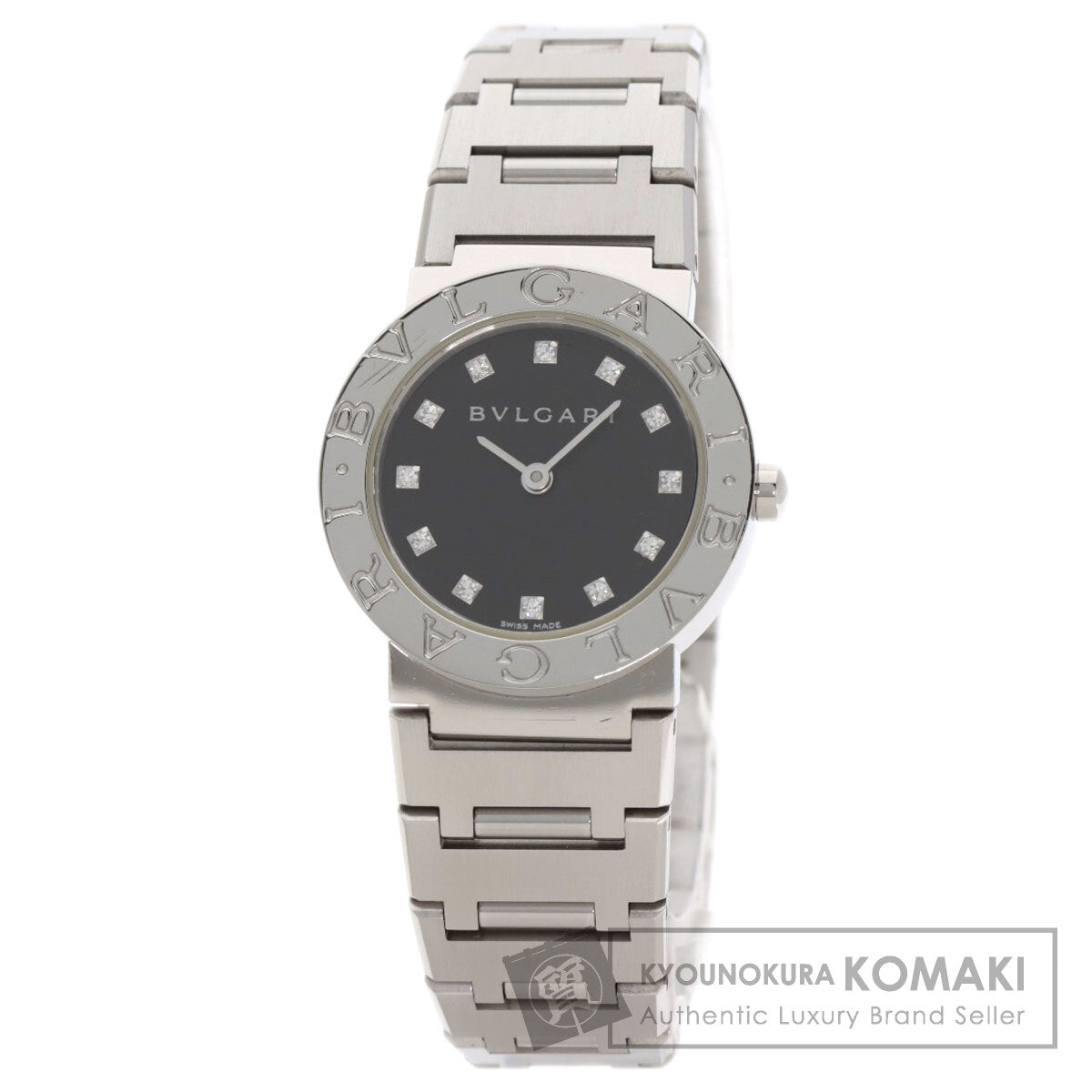BVLGARI BVLGARI BVLGARI 12P Diamond Watches BB26SS/12 Stainless Steel/Stainless Steel Ladies