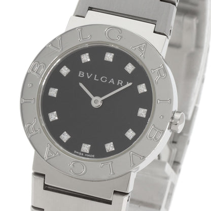 BVLGARI BVLGARI BVLGARI 12P Diamond Watches BB26SS/12 Stainless Steel/Stainless Steel Ladies