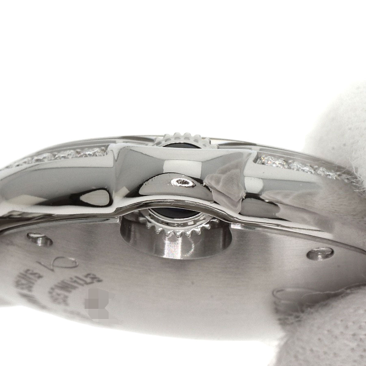 CARTIER Ballon Blue Bezel Diamond Watches W4BB0015 Stainless Steel/Stainless Steel Ladies