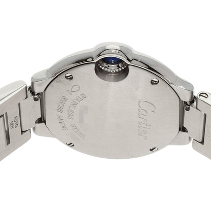 CARTIER Ballon Blue Bezel Diamond Watches W4BB0015 Stainless Steel/Stainless Steel Ladies