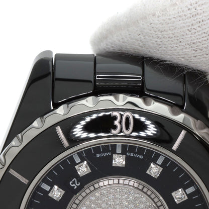 CHANEL J12 1.3" Center Diamond Watches H2122 Ceramic/Ceramic Ladies