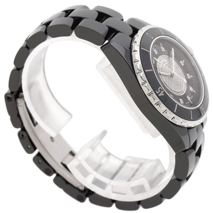 CHANEL J12 1.3" Center Diamond Watches H2122 Ceramic/Ceramic Ladies