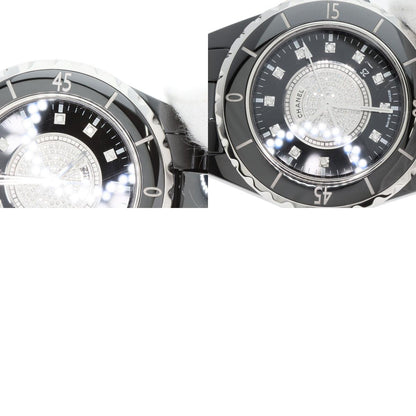 CHANEL J12 1.3" Center Diamond Watches H2122 Ceramic/Ceramic Ladies