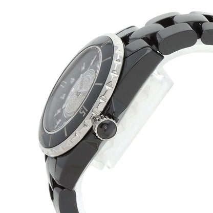CHANEL J12 1.3" Center Diamond Watches H2122 Ceramic/Ceramic Ladies