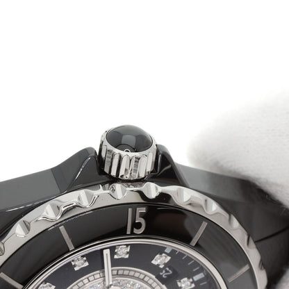 CHANEL J12 1.3" Center Diamond Watches H2122 Ceramic/Ceramic Ladies