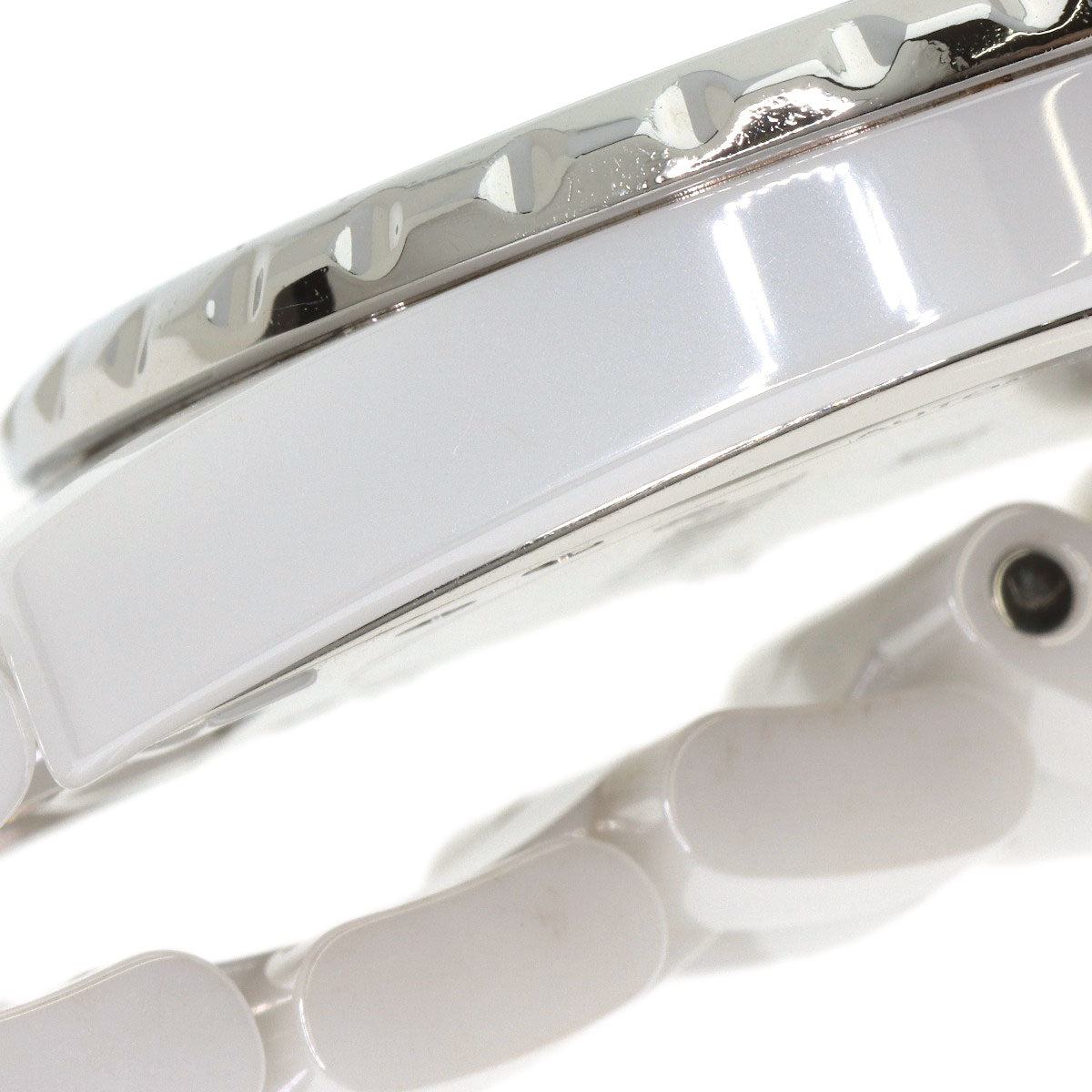 CHANEL J12-365 Diamond White Ceramic Watches H3841 Ceramic/Ceramic Boys