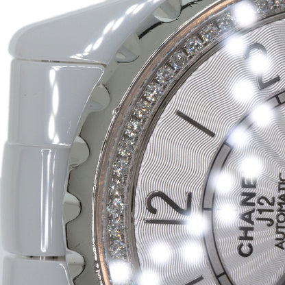 CHANEL J12-365 Diamond White Ceramic Watches H3841 Ceramic/Ceramic Boys
