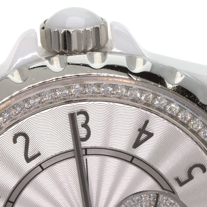 CHANEL J12-365 Diamond White Ceramic Watches H3841 Ceramic/Ceramic Boys