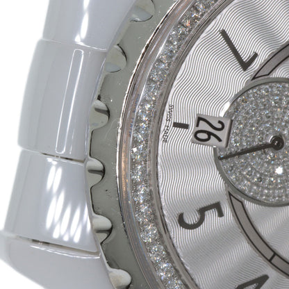 CHANEL J12-365 Diamond White Ceramic Watches H3841 Ceramic/Ceramic Boys