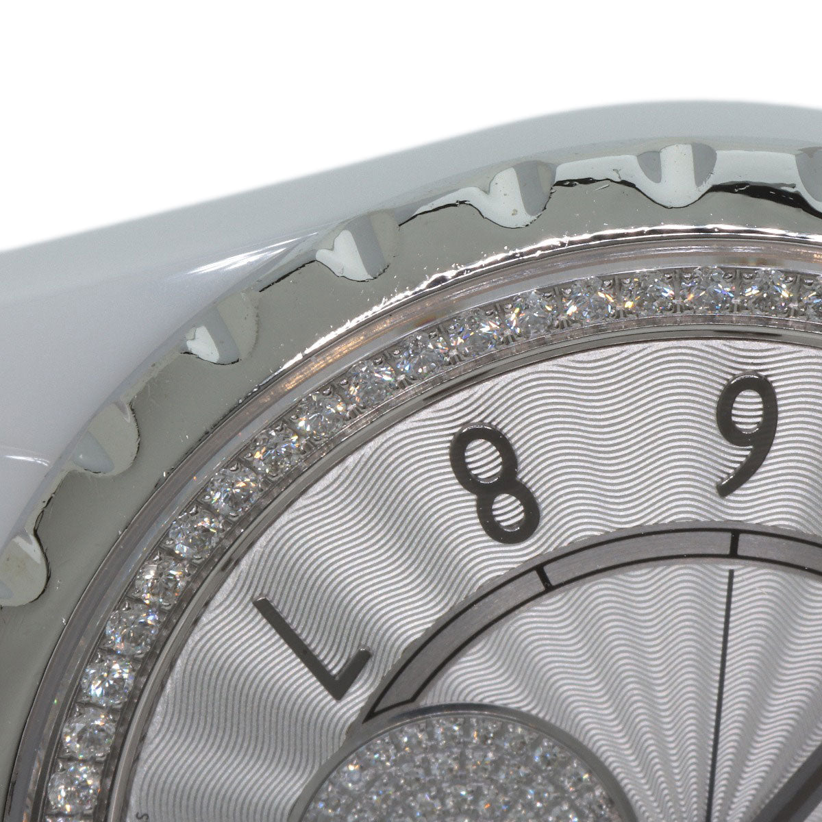 CHANEL J12-365 Diamond White Ceramic Watches H3841 Ceramic/Ceramic Boys
