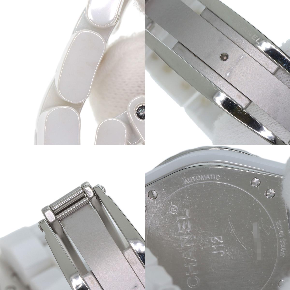 CHANEL J12-365 Diamond White Ceramic Watches H3841 Ceramic/Ceramic Boys