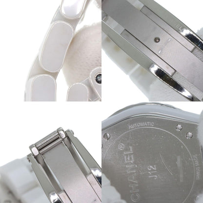 CHANEL J12-365 Diamond White Ceramic Watches H3841 Ceramic/Ceramic Boys