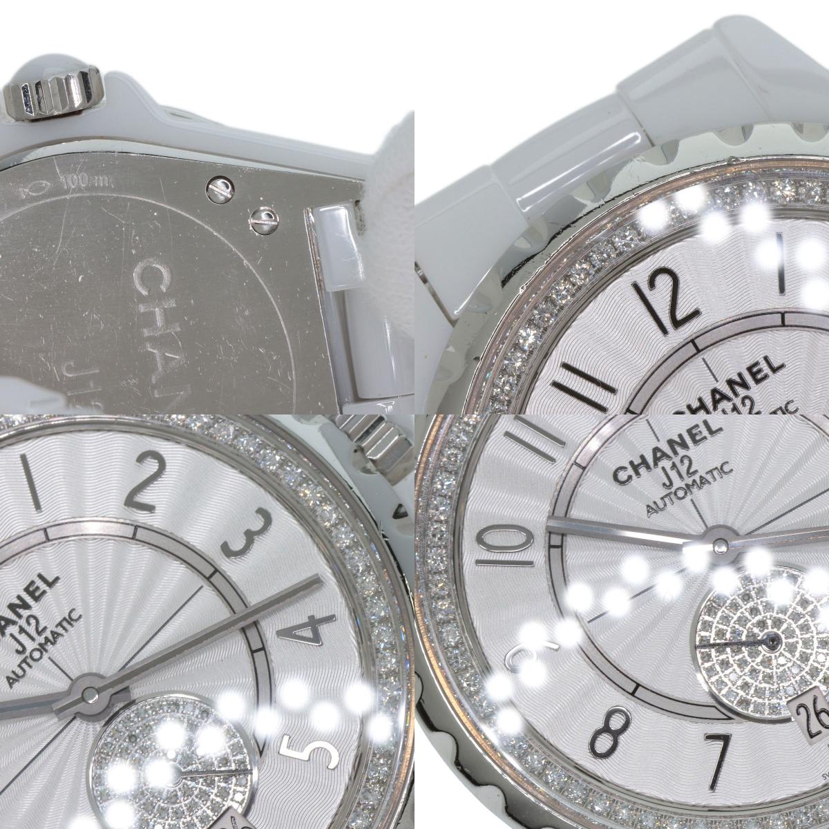 CHANEL J12-365 Diamond White Ceramic Watches H3841 Ceramic/Ceramic Boys