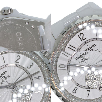 CHANEL J12-365 Diamond White Ceramic Watches H3841 Ceramic/Ceramic Boys