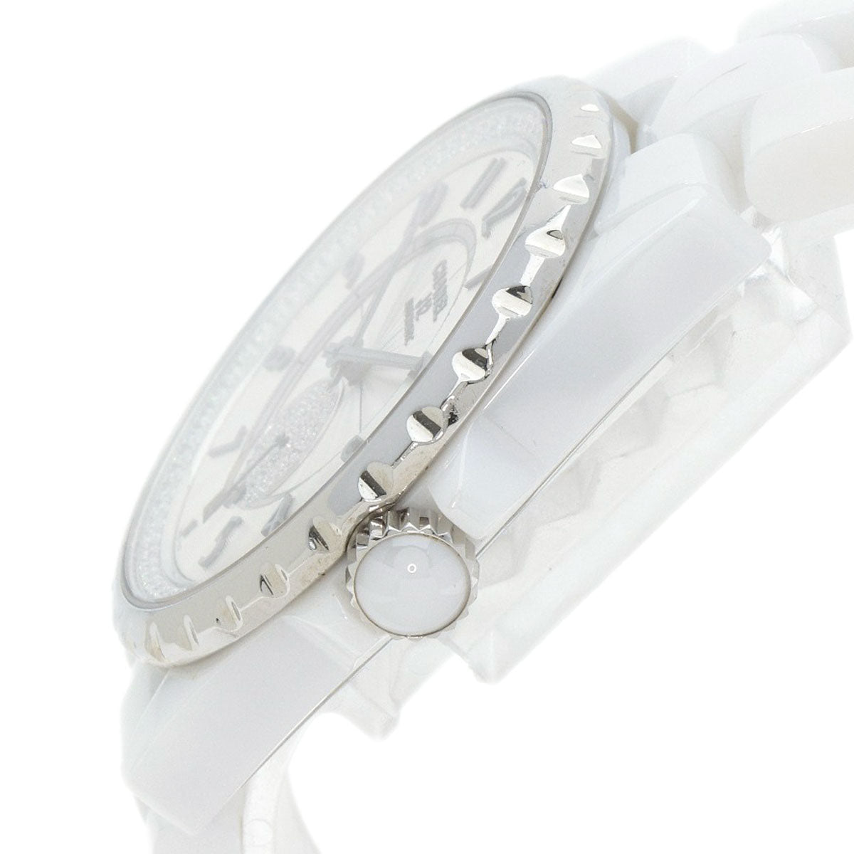 CHANEL J12-365 Diamond White Ceramic Watches H3841 Ceramic/Ceramic Boys