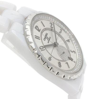 CHANEL J12-365 Diamond White Ceramic Watches H3841 Ceramic/Ceramic Boys