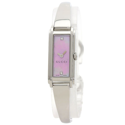 GUCCI G-Line 2P Diamond Watches 109 Stainless Steel/Stainless Steel Ladies