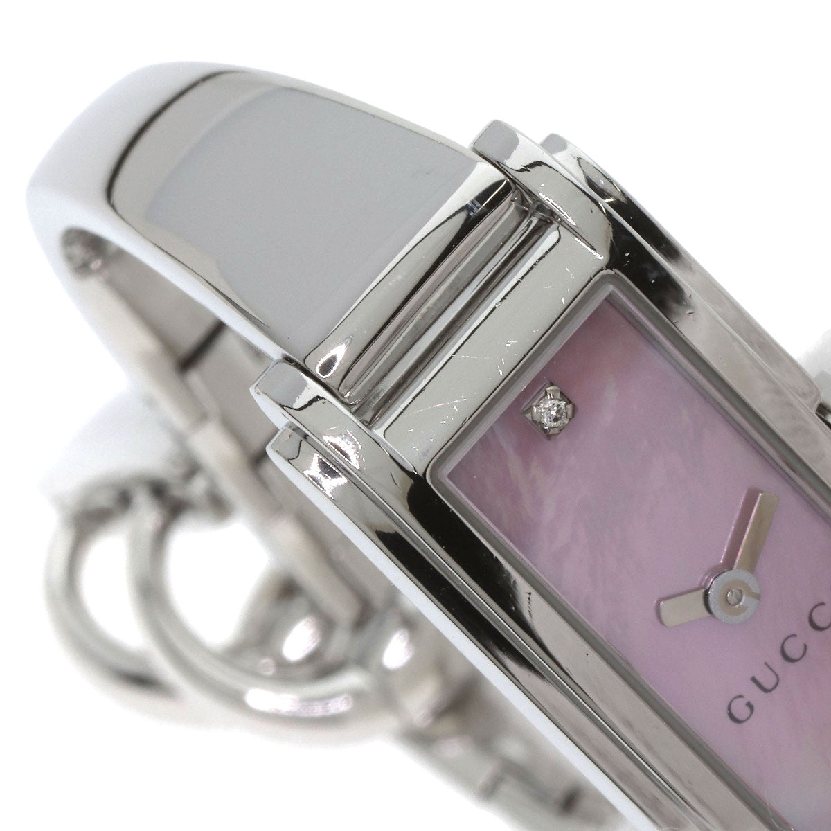 GUCCI G-Line 2P Diamond Watches 109 Stainless Steel/Stainless Steel Ladies