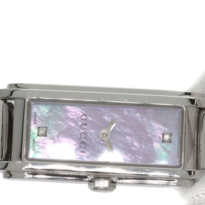 GUCCI G-Line 2P Diamond Watches 109 Stainless Steel/Stainless Steel Ladies