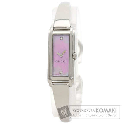 GUCCI G-Line 2P Diamond Watches 109 Stainless Steel/Stainless Steel Ladies
