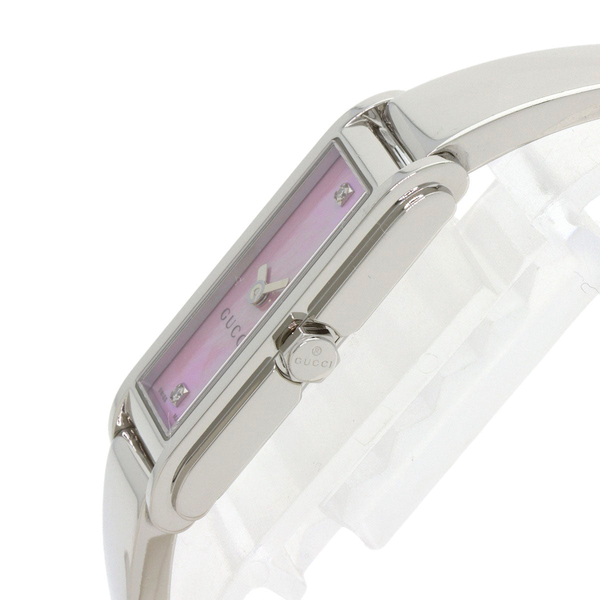 GUCCI G-Line 2P Diamond Watches 109 Stainless Steel/Stainless Steel Ladies