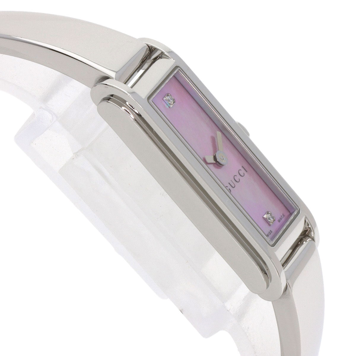 GUCCI G-Line 2P Diamond Watches 109 Stainless Steel/Stainless Steel Ladies