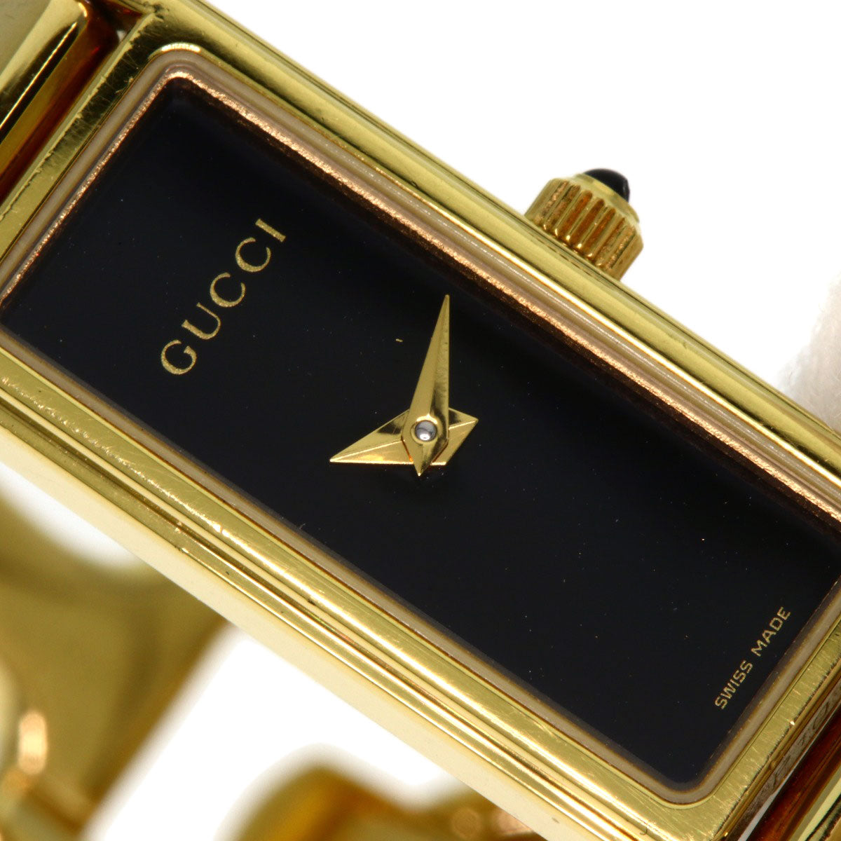 GUCCI Square face Watches 1500L Gold Plated/Gold Plated Ladies