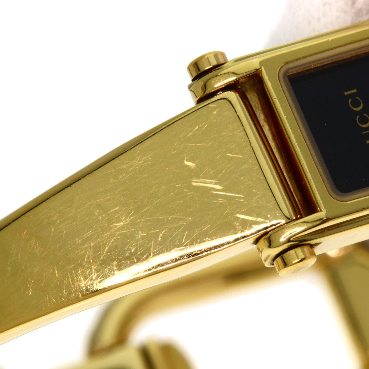 GUCCI Square face Watches 1500L Gold Plated/Gold Plated Ladies