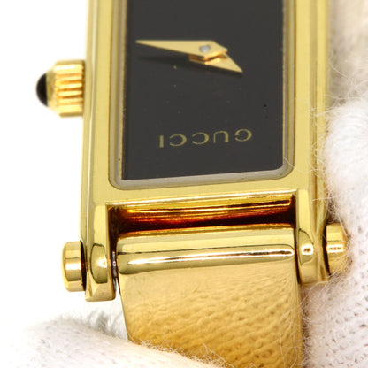 GUCCI Square face Watches 1500L Gold Plated/Gold Plated Ladies