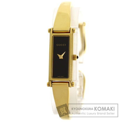 GUCCI Square face Watches 1500L Gold Plated/Gold Plated Ladies
