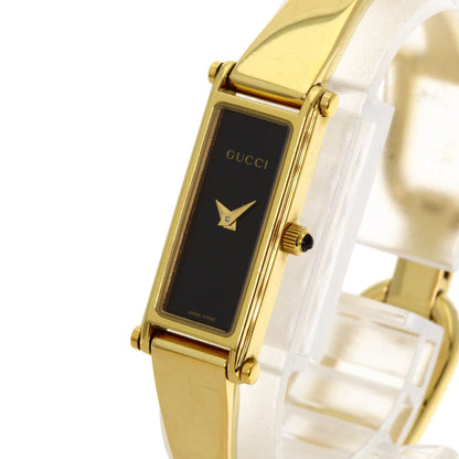 GUCCI Square face Watches 1500L Gold Plated/Gold Plated Ladies