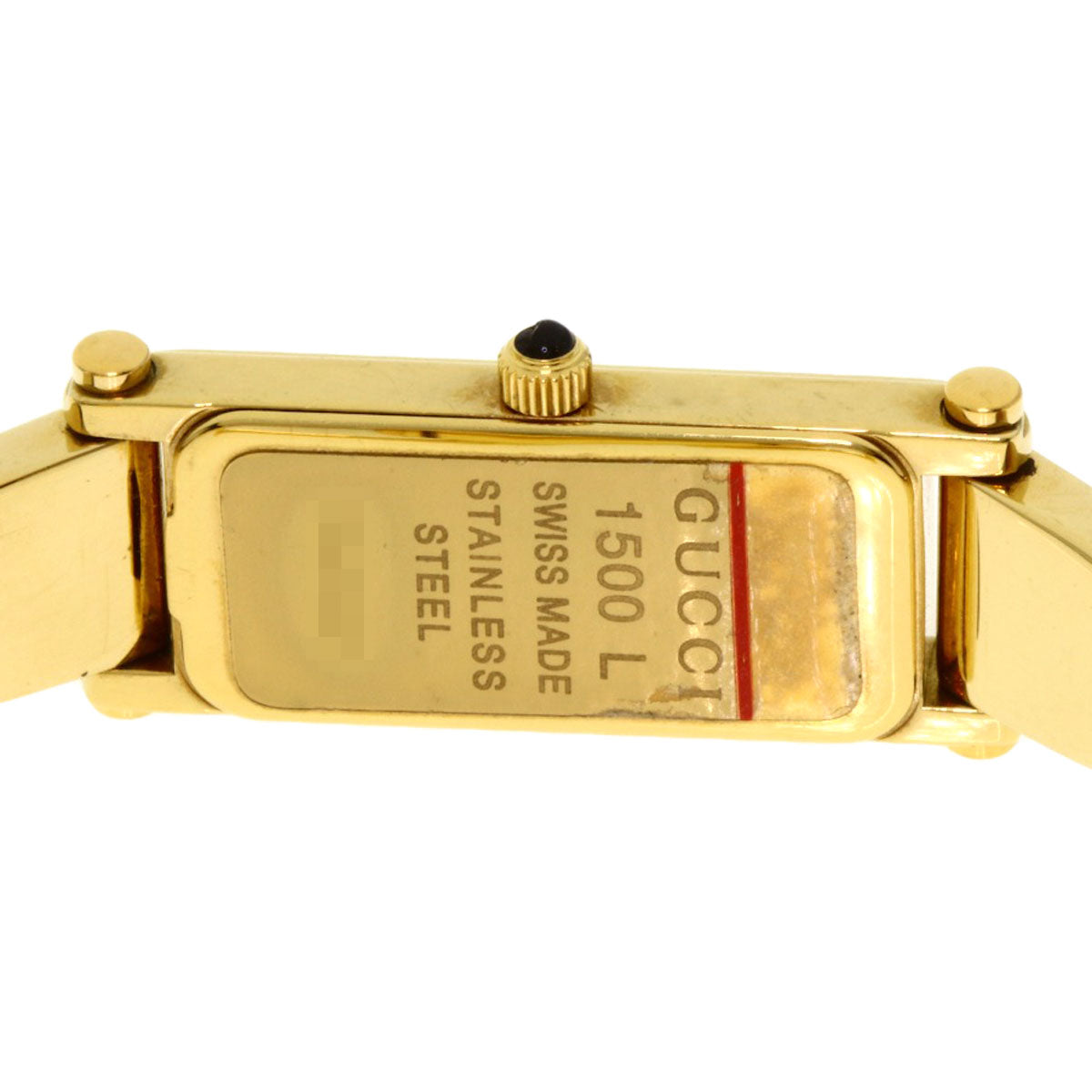 GUCCI Square face Watches 1500L Gold Plated/Gold Plated Ladies