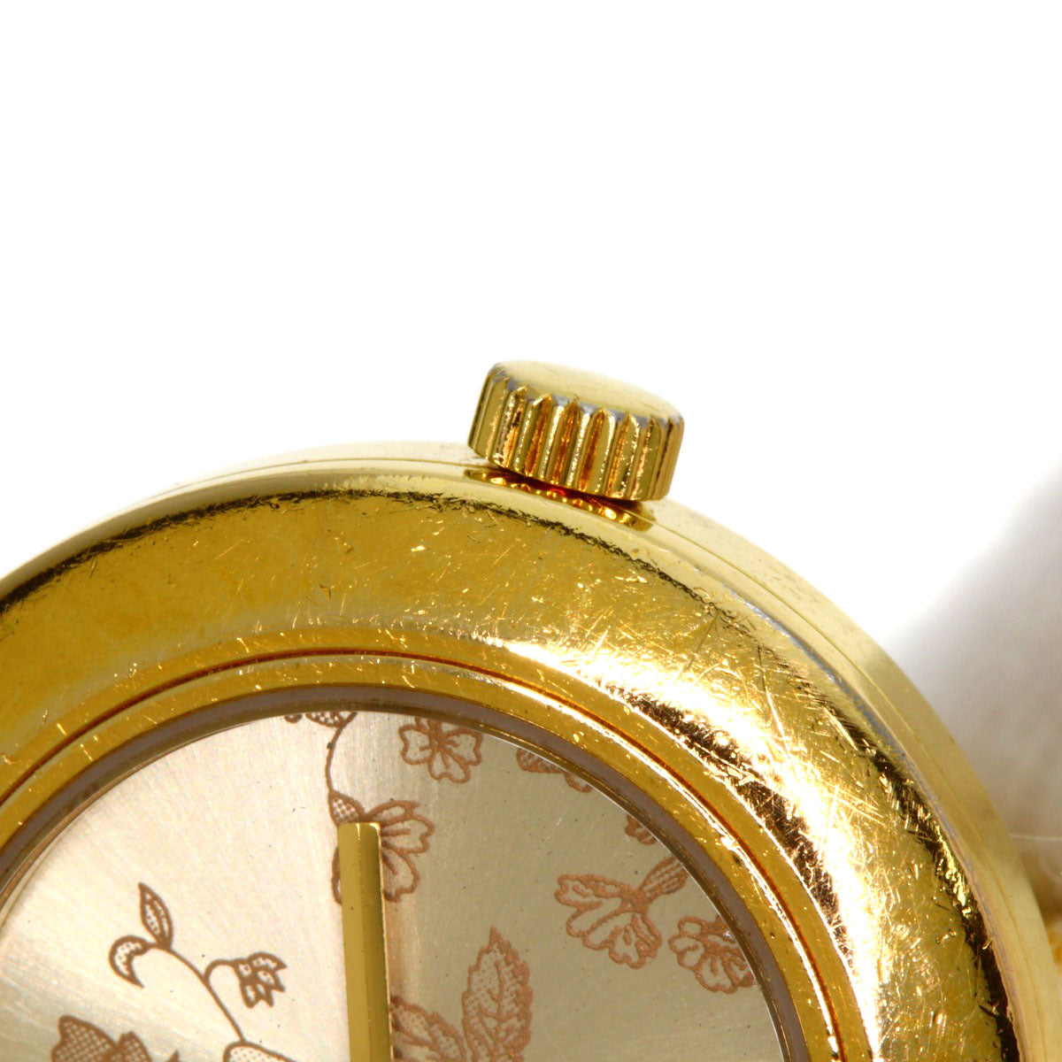 GUCCI Flora Round Face Watches 105 Gold Plated/Gold Plated Ladies
