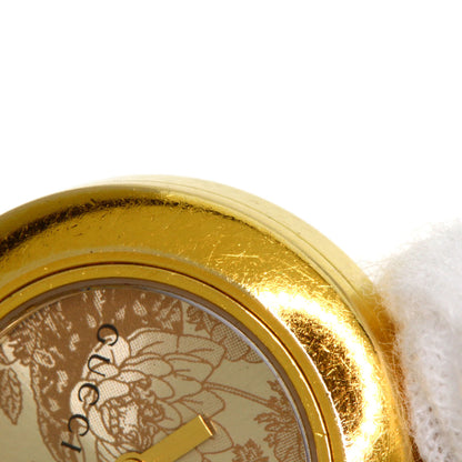 GUCCI Flora Round Face Watches 105 Gold Plated/Gold Plated Ladies