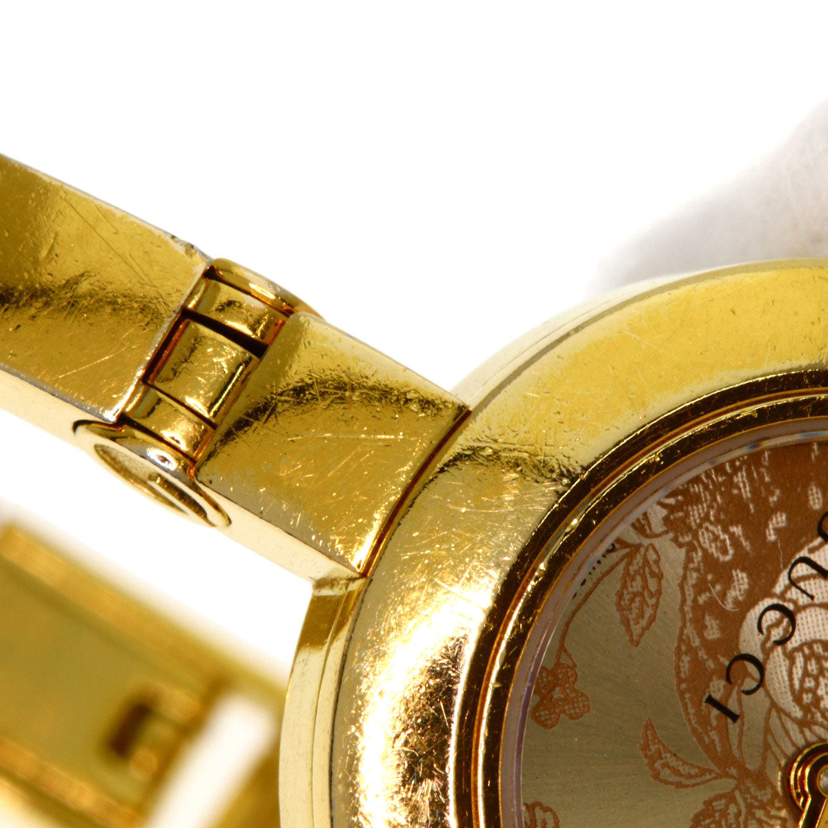 GUCCI Flora Round Face Watches 105 Gold Plated/Gold Plated Ladies