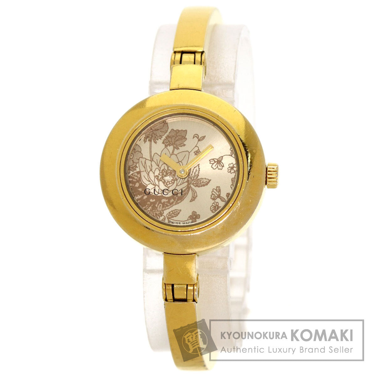 GUCCI Flora Round Face Watches 105 Gold Plated/Gold Plated Ladies