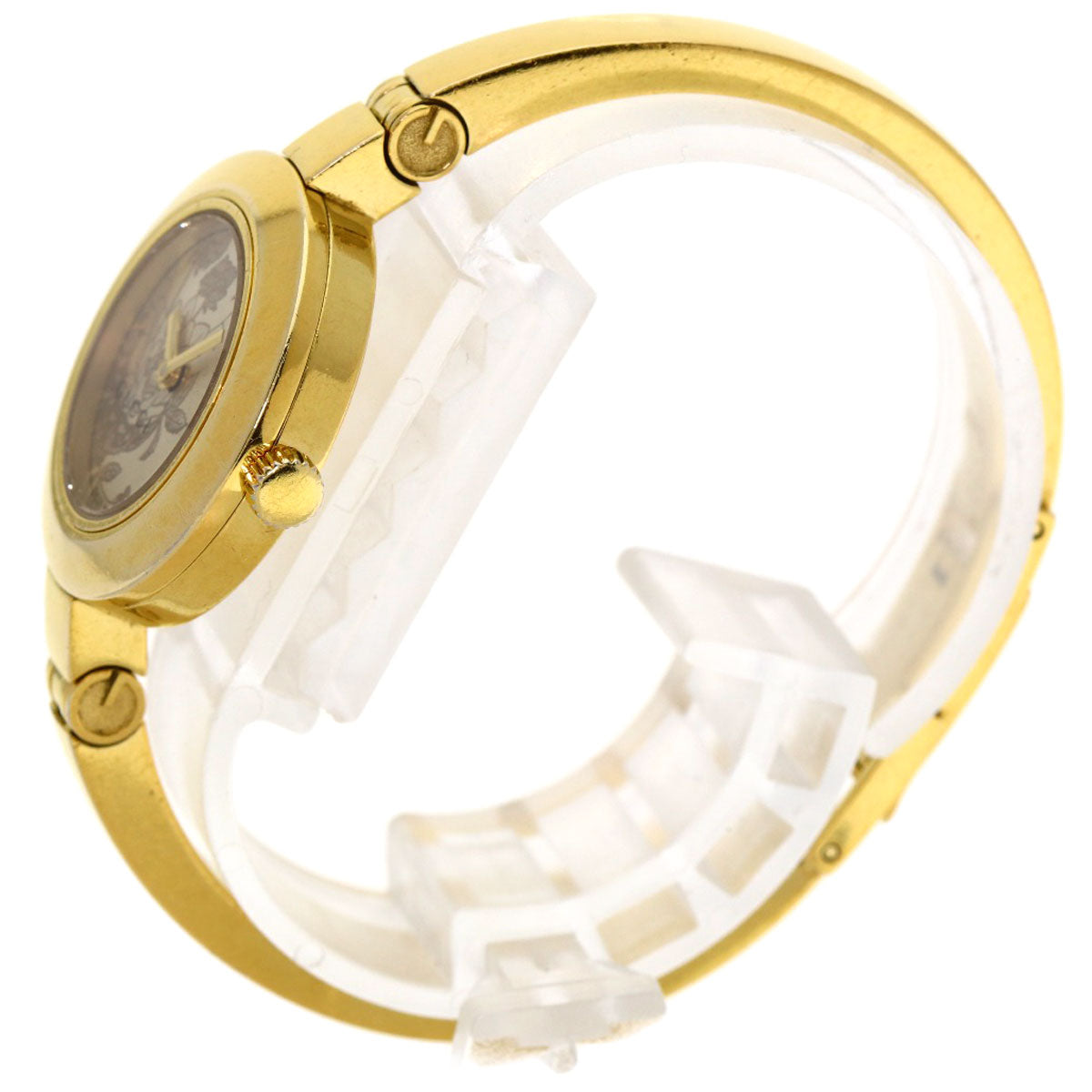 GUCCI Flora Round Face Watches 105 Gold Plated/Gold Plated Ladies