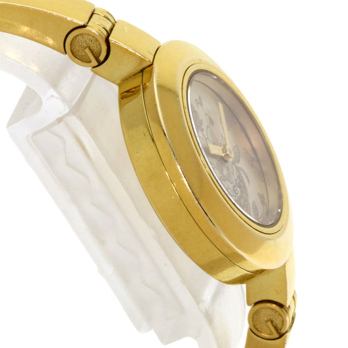 GUCCI Flora Round Face Watches 105 Gold Plated/Gold Plated Ladies