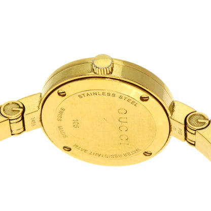 GUCCI Flora Round Face Watches 105 Gold Plated/Gold Plated Ladies