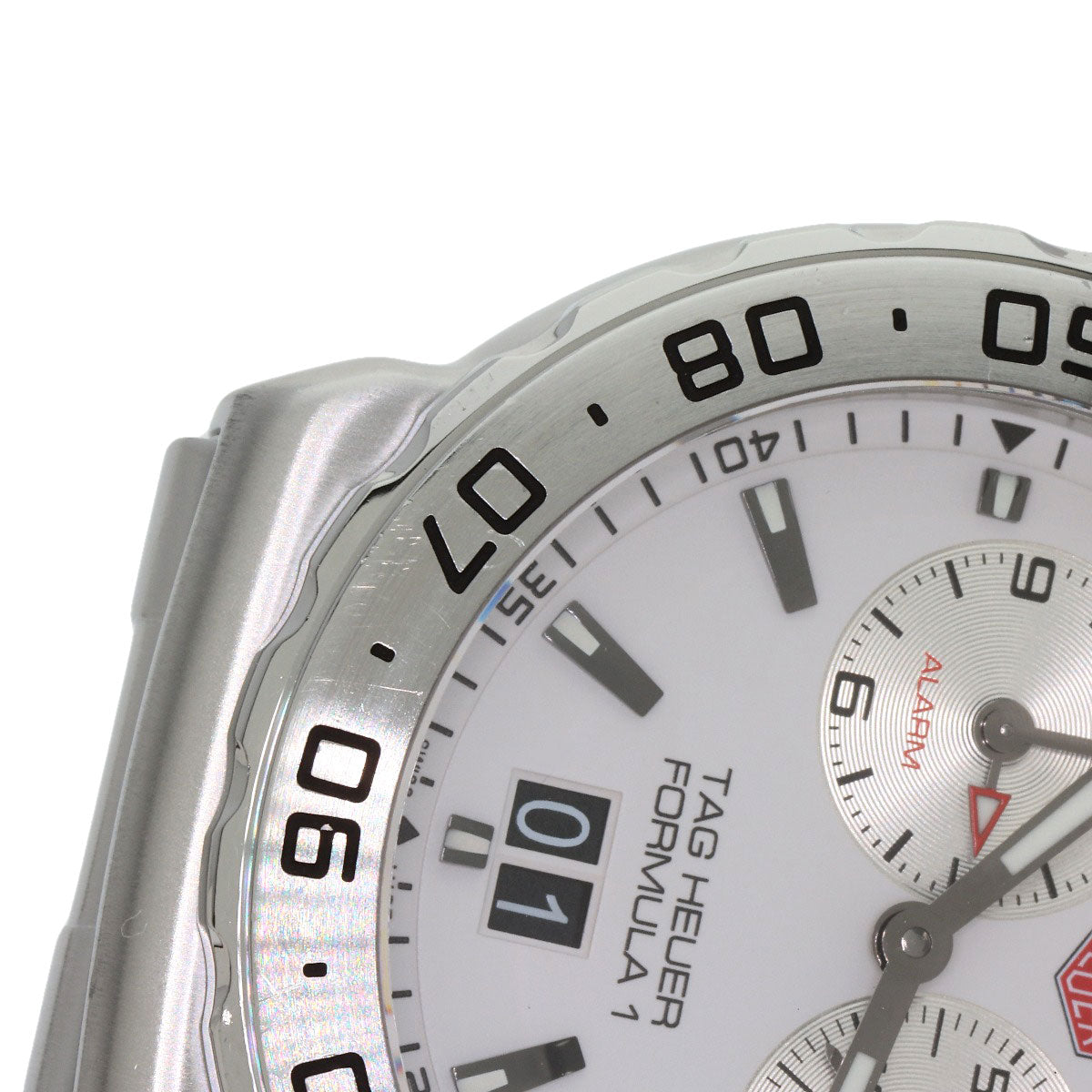 TAG HEUER FORMULA1 Grand Date Alarm Watches WAU111B Stainless Steel/Stainless Steel mens