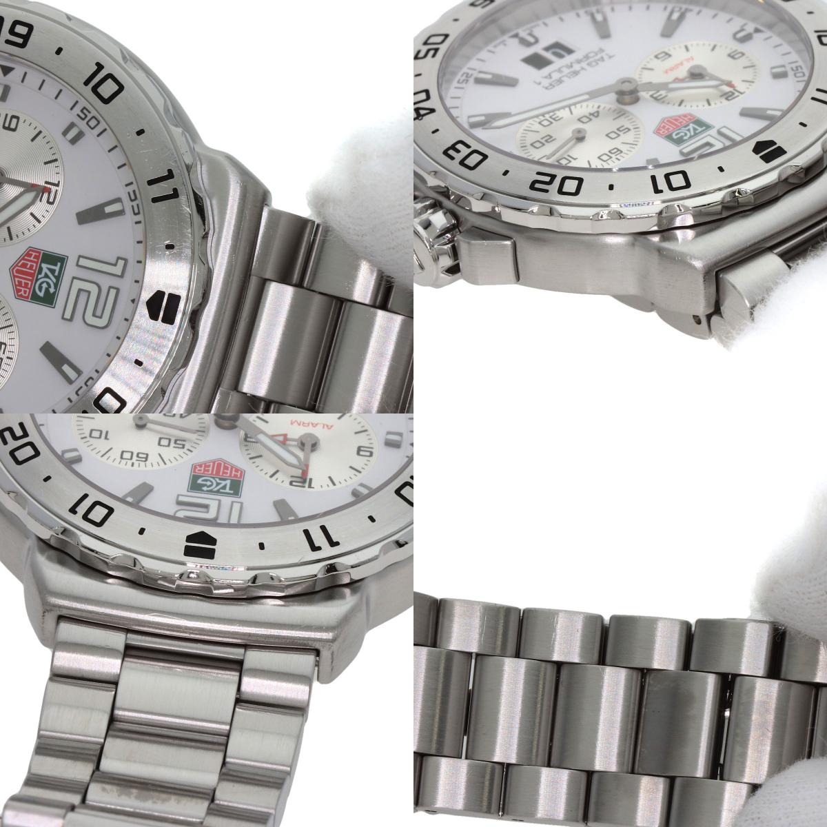 TAG HEUER FORMULA1 Grand Date Alarm Watches WAU111B Stainless Steel/Stainless Steel mens
