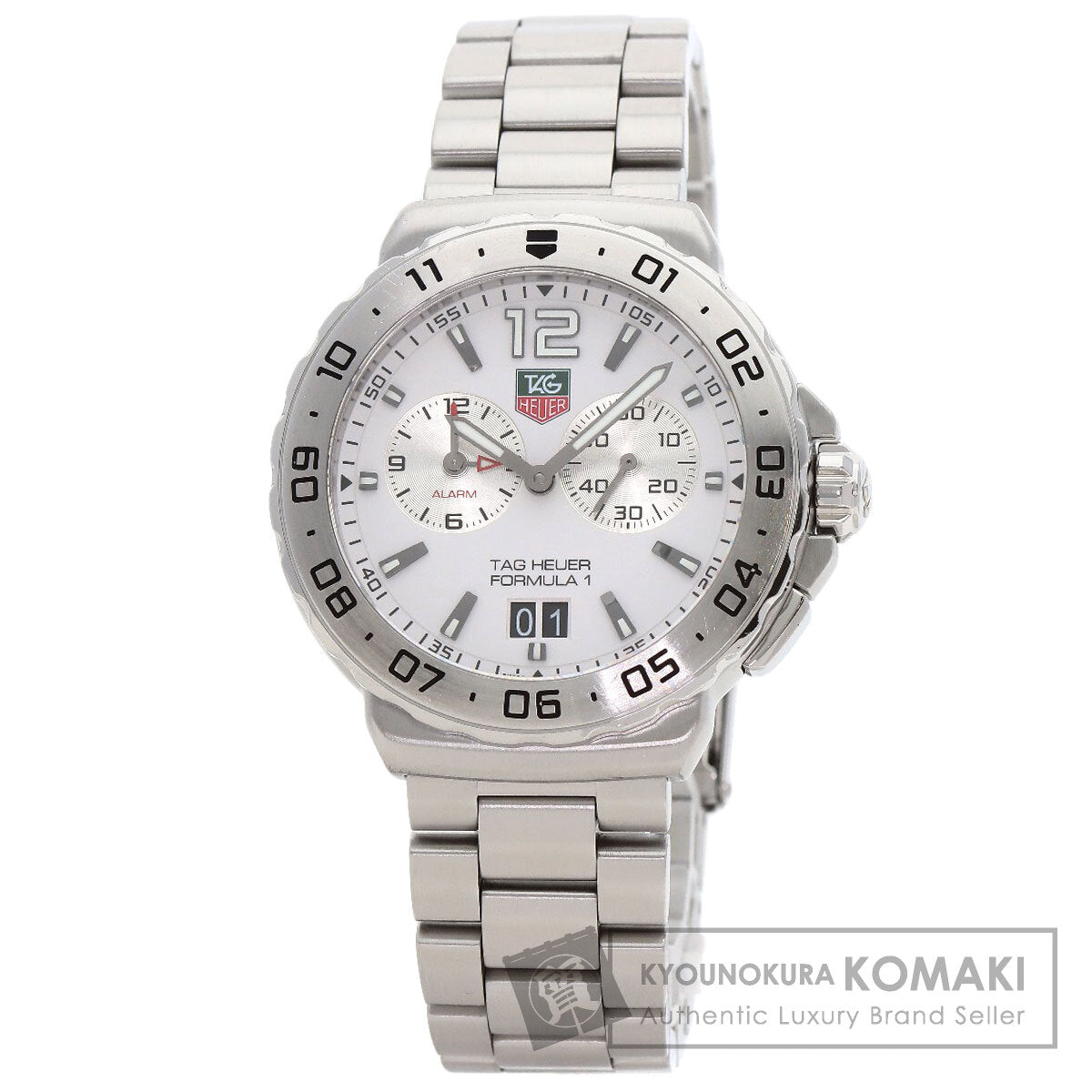 TAG HEUER FORMULA1 Grand Date Alarm Watches WAU111B Stainless Steel/Stainless Steel mens
