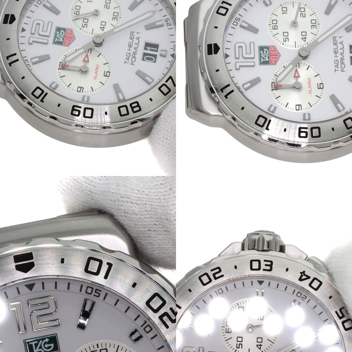 TAG HEUER FORMULA1 Grand Date Alarm Watches WAU111B Stainless Steel/Stainless Steel mens
