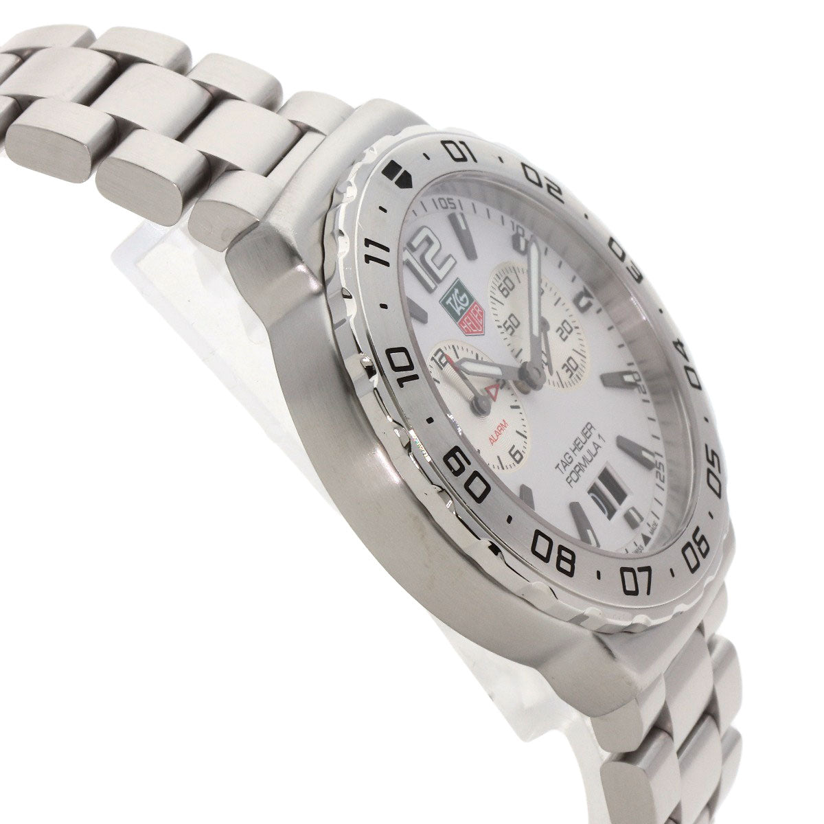 TAG HEUER FORMULA1 Grand Date Alarm Watches WAU111B Stainless Steel/Stainless Steel mens