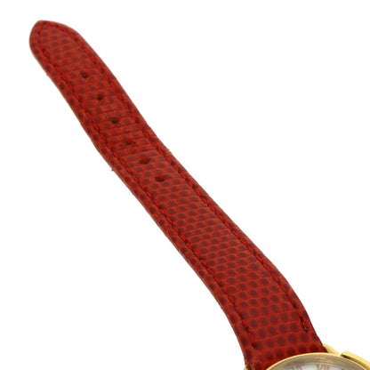 CHRISTIAN DIOR Round face Watches D58-121-2 Stainless Steel/Leather Ladies