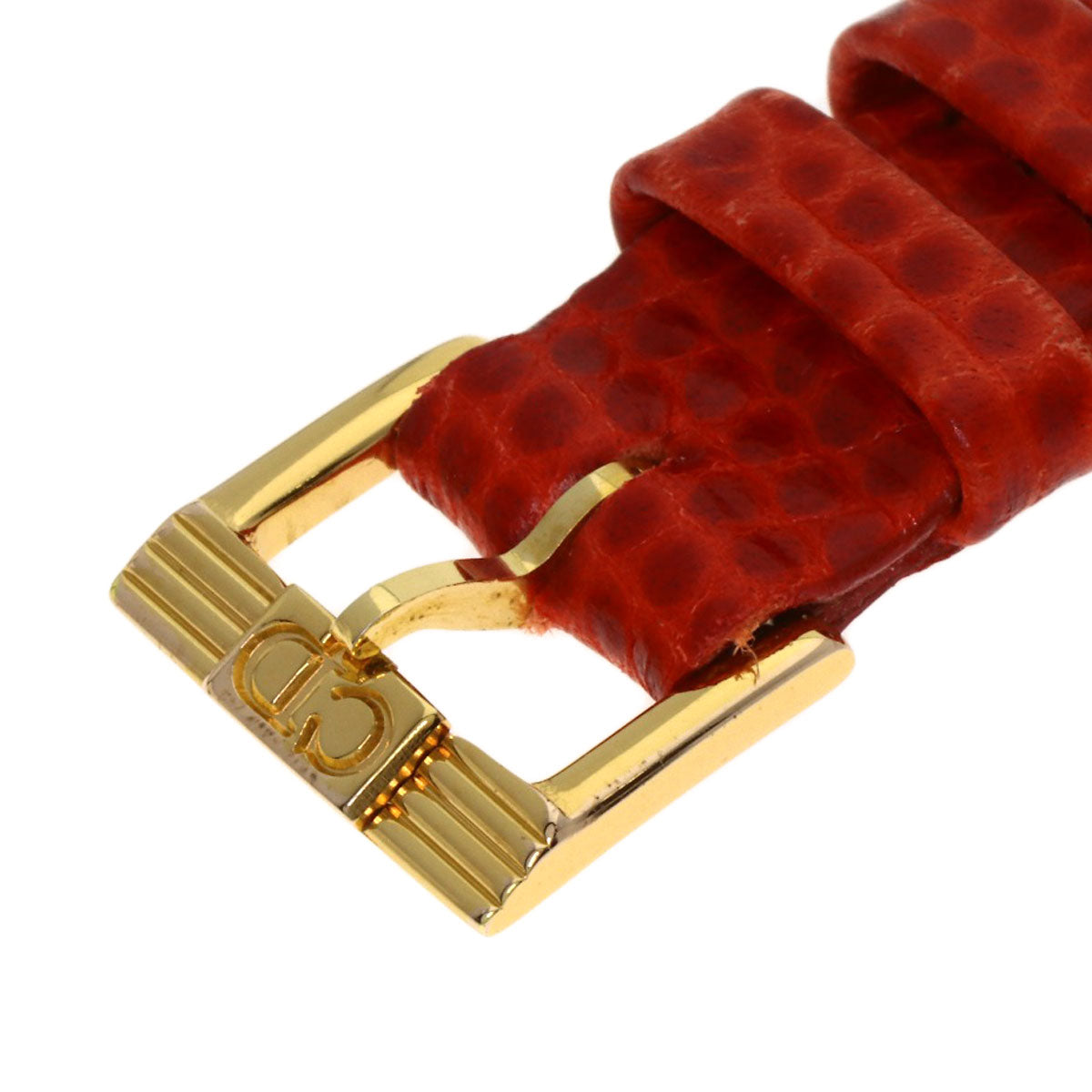 CHRISTIAN DIOR Round face Watches D58-121-2 Stainless Steel/Leather Ladies